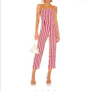 Rosalie striped jumpsuit